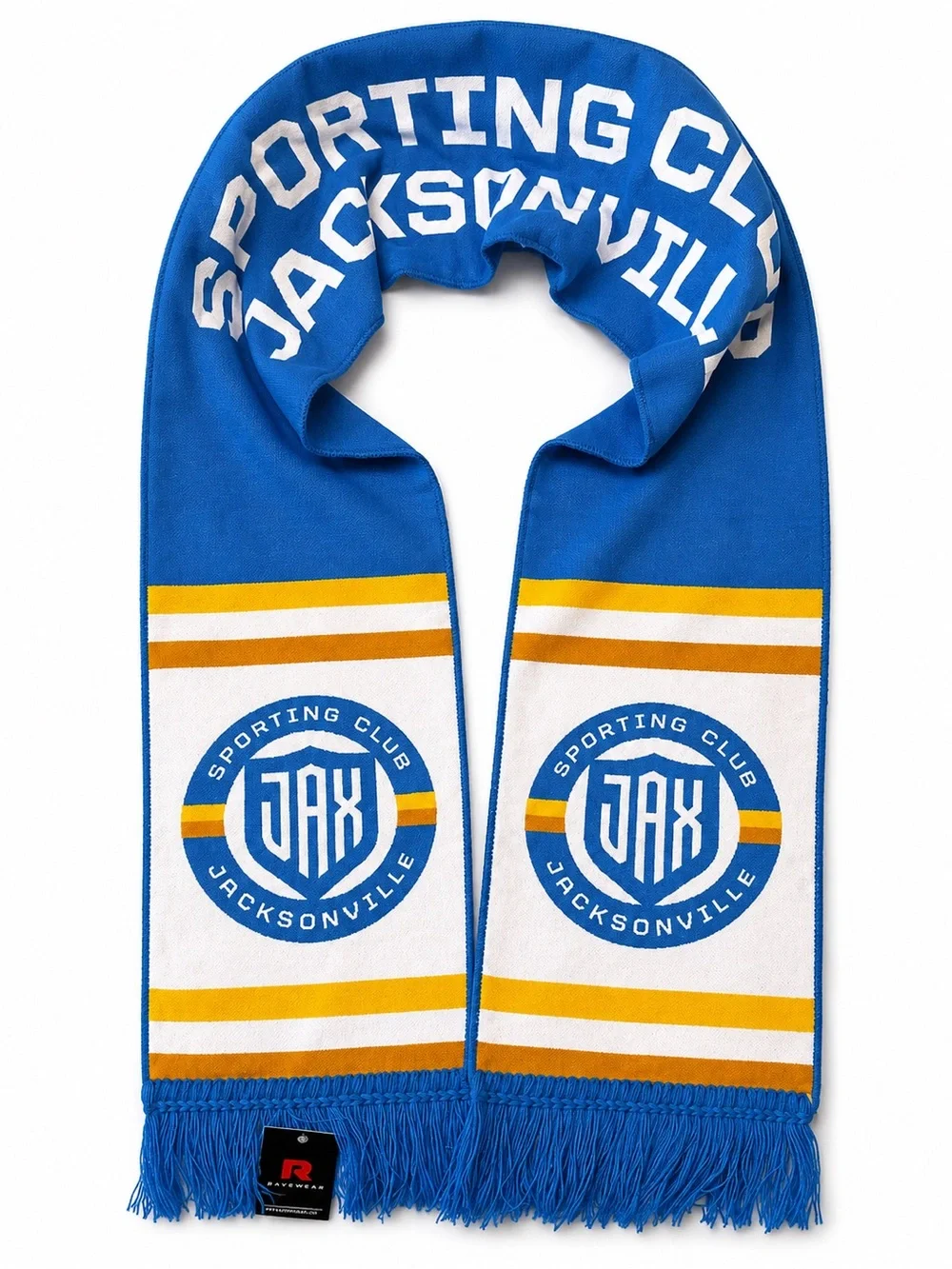 Sporting Club Jacksonville Blue & White Fan Scarf NWT